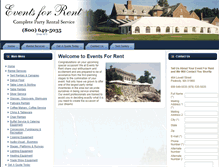 Tablet Screenshot of eventsforrent.com